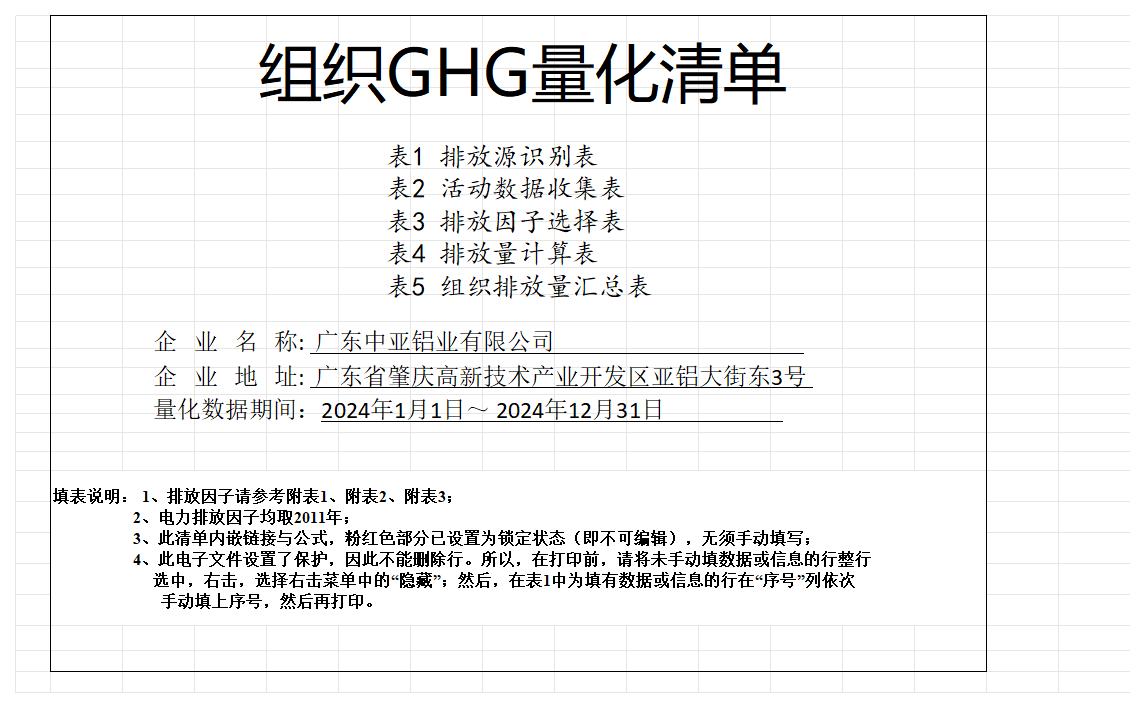 廣東中亞鋁業(yè)有限公司2024年度組織溫室氣體排放清單(圖9)